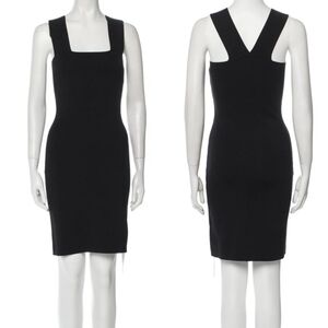 NWT House of Harlow 1960 Black Square Neckline Mini Dress Size L Party Cocktails
